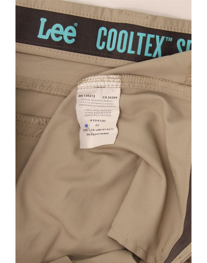 LEE Mens Chino Shorts W42 2XL Beige Polyester Vintage Lee and Second-Hand Lee from Messina Hembry 