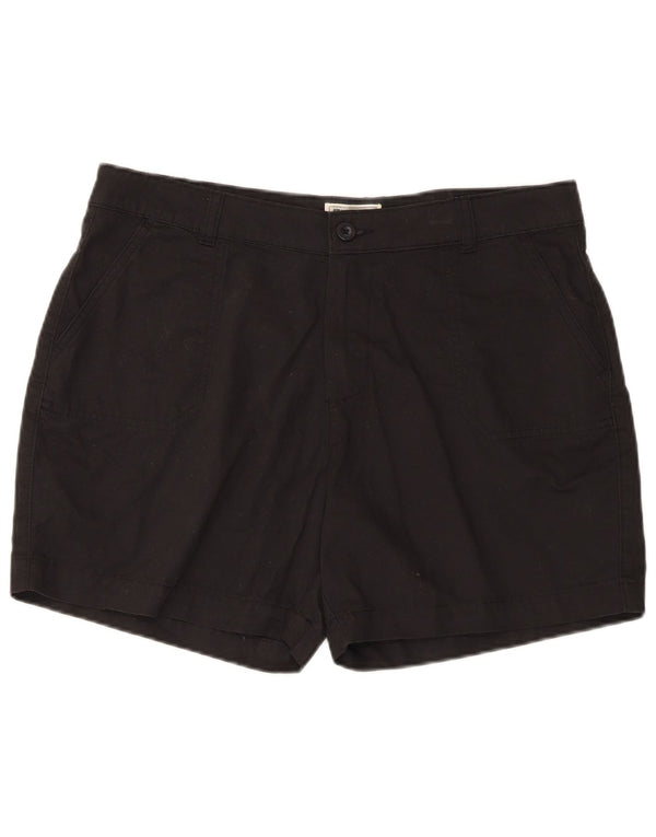 Mountain Warehouse Shorts Chino Feminino Regular UK 14 Grande W35 Algodão Preto