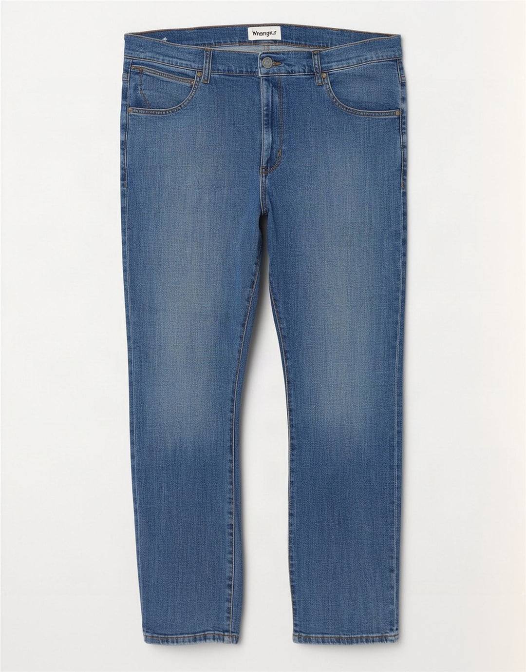 Wrangler Mens Larston Slim Jeans W36 L32 Azul Algodão