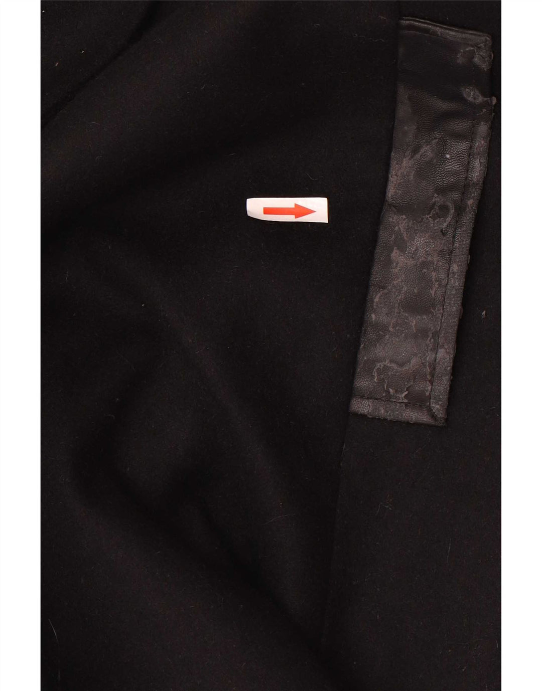 Sobretudo feminino Armani Jeans IT 48 XL lã preta