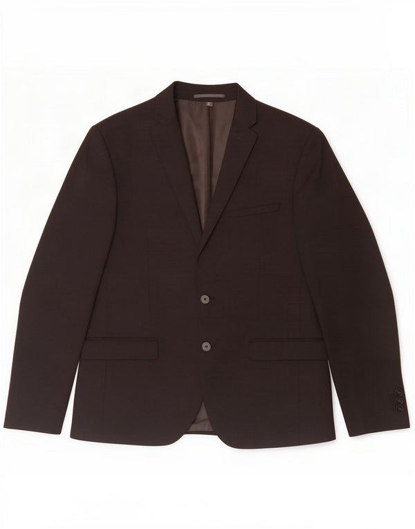 Marks & Spencer Jaqueta masculina de 2 botões Skinny Fit Blazer UE 50 Grande Preto