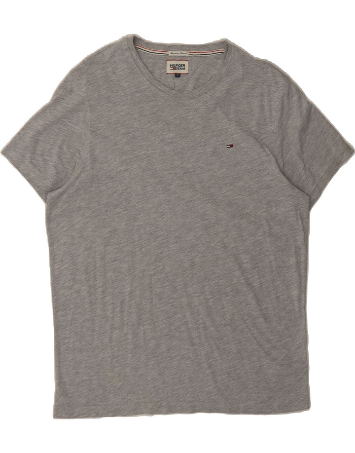 TOMMY HILFIGER Mens T-Shirt Top XL Grey Cotton Vintage Tommy Hilfiger and Second-Hand Tommy Hilfiger from Messina Hembry 