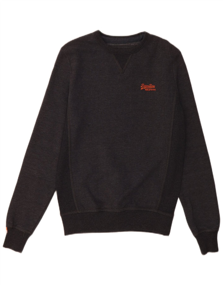 SUPERDRY moletom masculino jumper pequeno algodão cinza