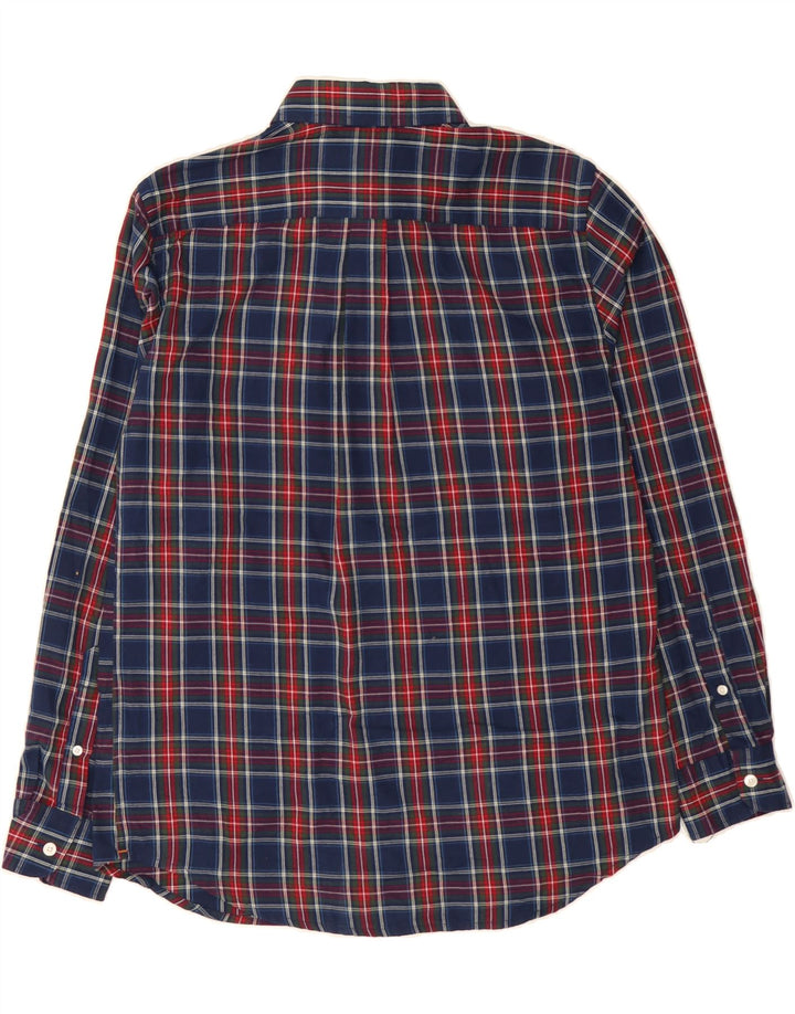 DOCKERS Mens Shirt Small Navy Blue Check Cotton Vintage Dockers and Second-Hand Dockers from Messina Hembry 