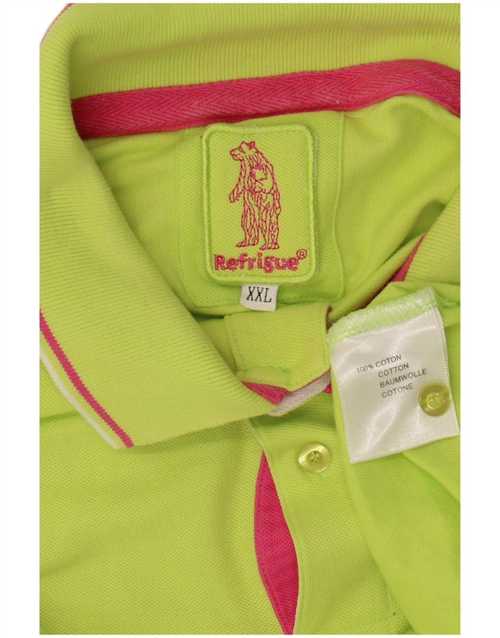 Camisa polo masculina REFRIGUE 2XL algodão verde