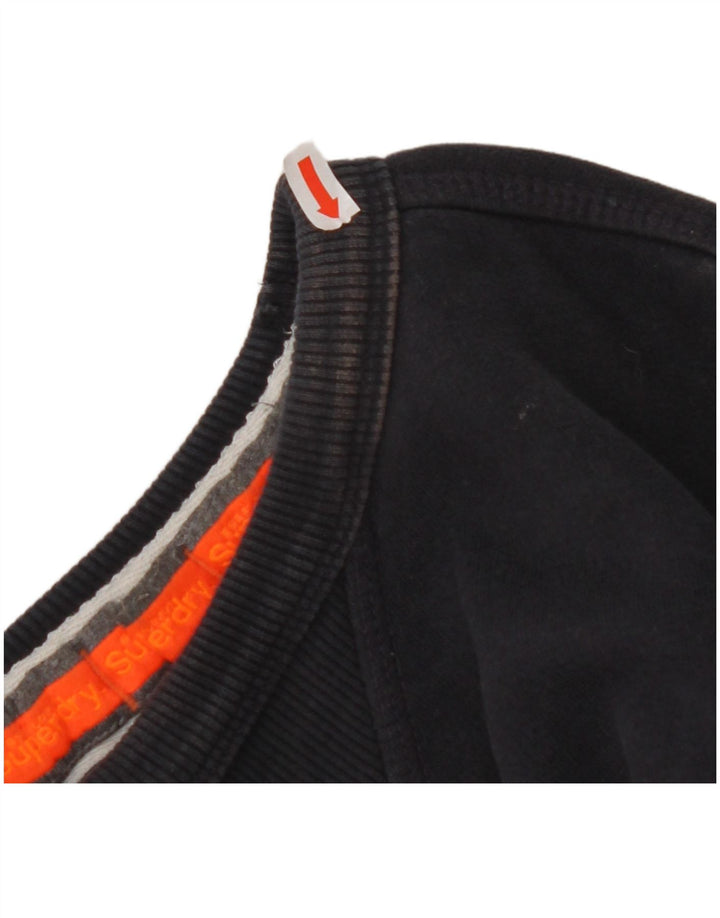 SUPERDRY moletom masculino jumper pequeno algodão azul marinho