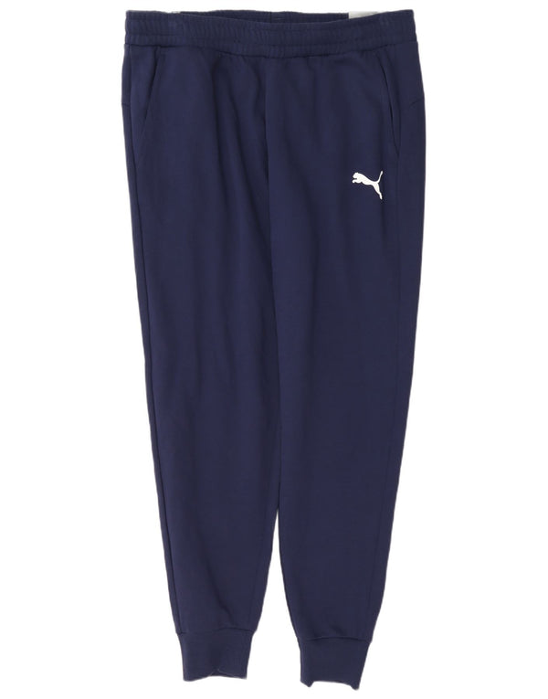 Calça de treino masculina Puma Joggers XL azul marinho algodão