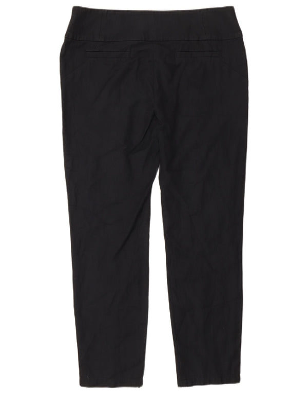 Calças Chino Skinny Femininas Max & Co UK 12 Médio W30 L27 Algodão Preto
