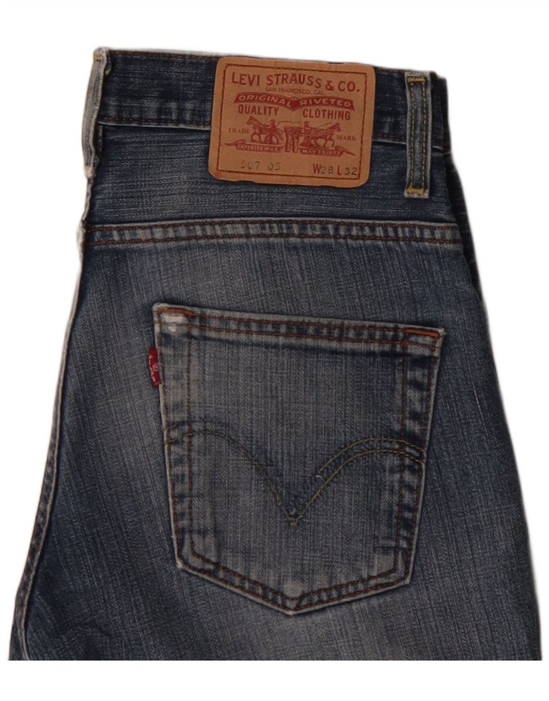 Shorts jeans feminino 507 da LEVI'S W28 azul médio