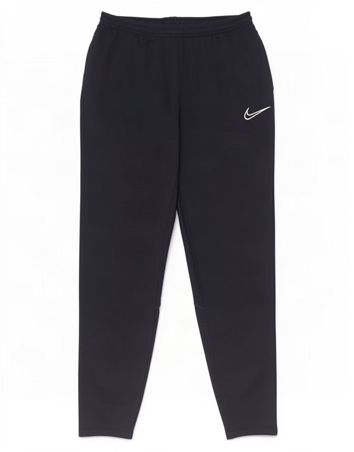 Calça de treino masculina Nike Dri Fit médio azul marinho colorblock poliéster