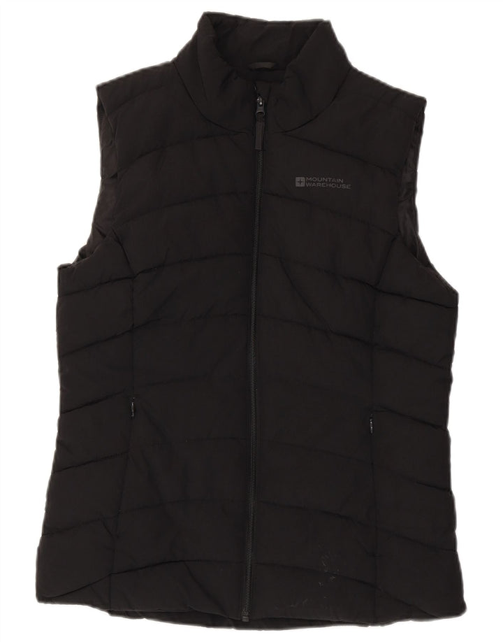 MOUNTAIN WAREHOUSE Colete feminino acolchoado UK 12 médio preto poliamida