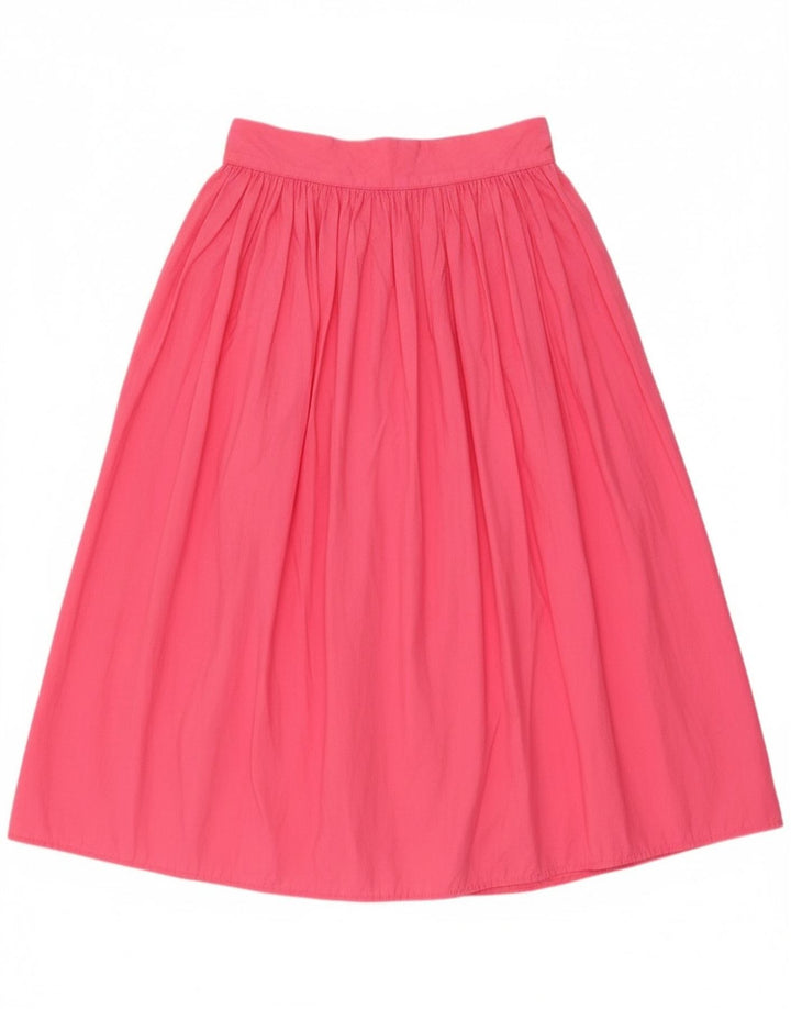 Saia feminina Benetton A-Line IT 44 médio W28 algodão rosa