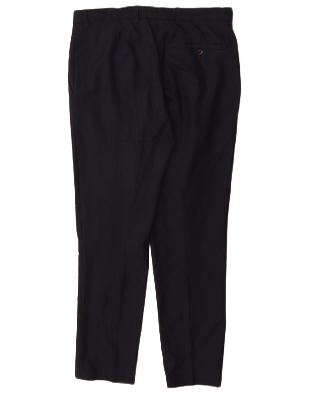 Calça masculina Marks & Spencer Slim Suit W32 L29 azul marinho poliéster