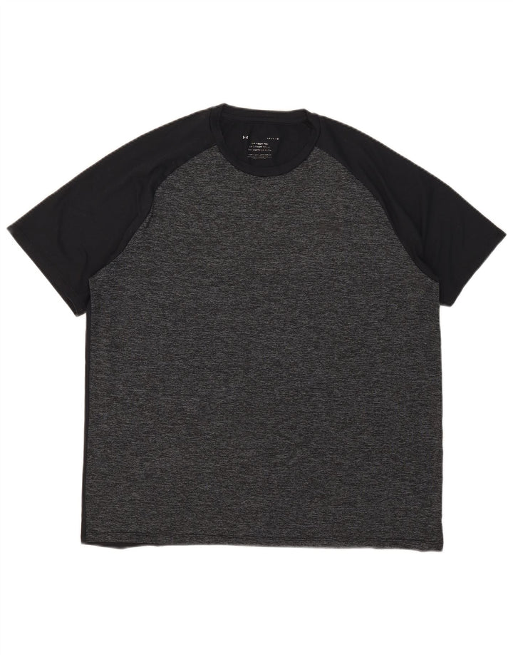 Camiseta masculina Under Armour grande preta manchada