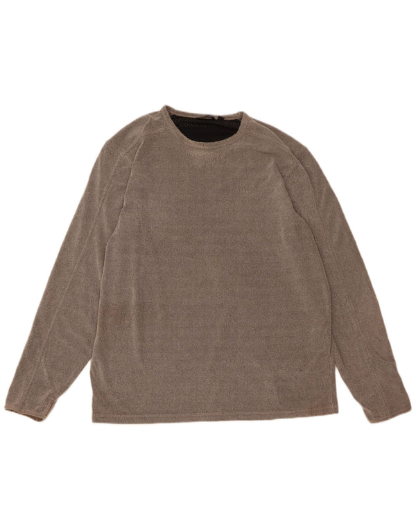 ROHAN Mens Top Manga Longa Grande Poliéster Cinza