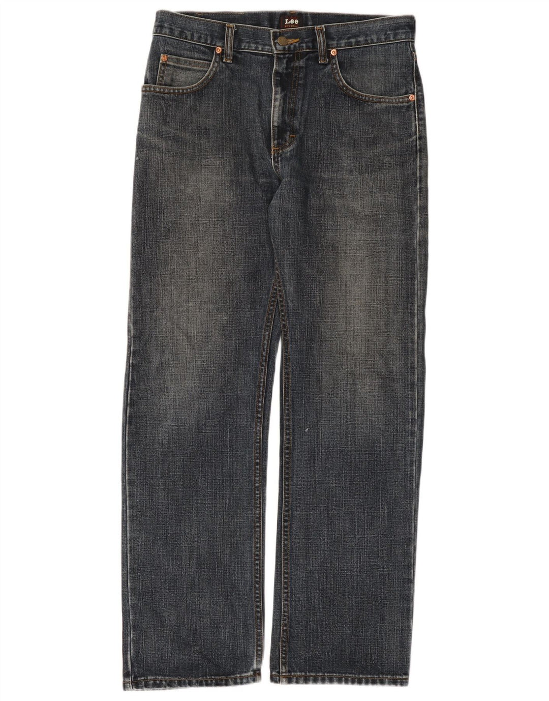 Lee Mens Straight Jeans W31 L31 Azul Algodão