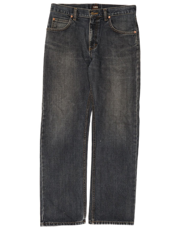 Lee Mens Straight Jeans W31 L31 Azul Algodão