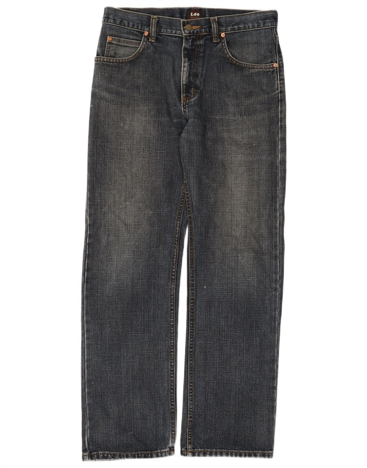 Lee Mens Straight Jeans W31 L31 Azul Algodão