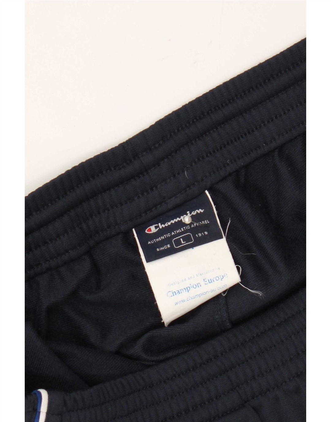 Calça de treino masculina Champion grande poliéster azul marinho