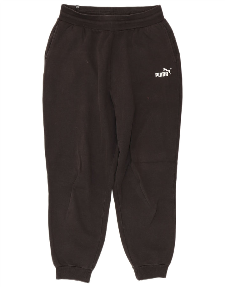 Calça de treino masculina Puma Joggers médio algodão preto