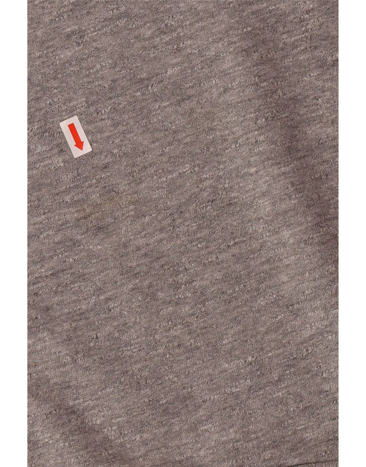 JACK WILLS moletom masculino jumper médio cinza algodão manchado