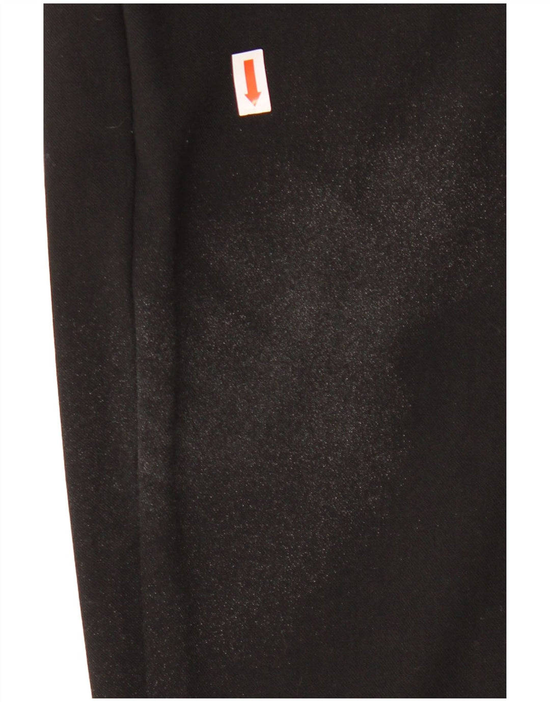 Trussardi Calça masculina reta casual IT 50 grande W32 L34 poliéster preto