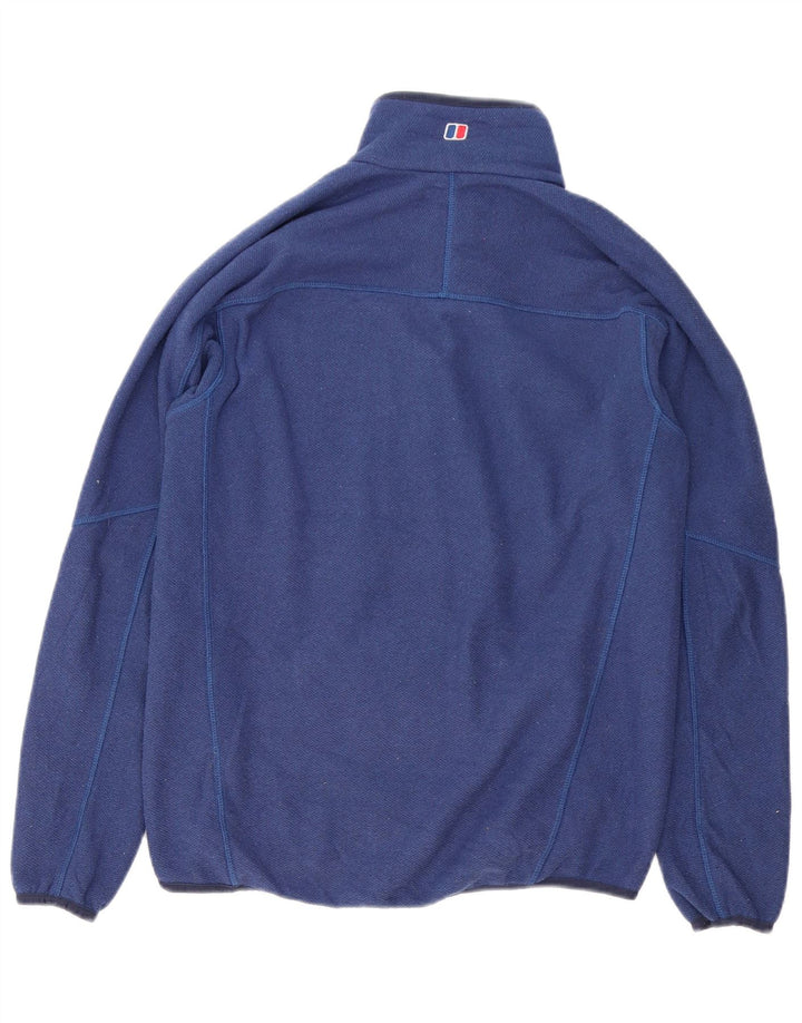 Berghaus moletom masculino com zíper e gola em poliéster azul marinho pequeno