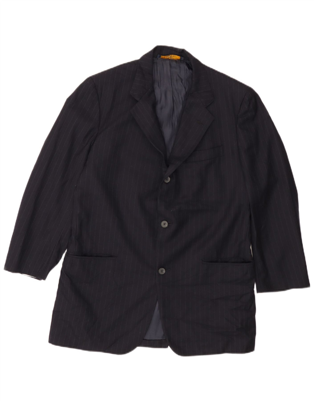 Jaqueta BROOKS BROTHERS masculina 346 Blazer Reino Unido 38 risca de giz azul marinho médio