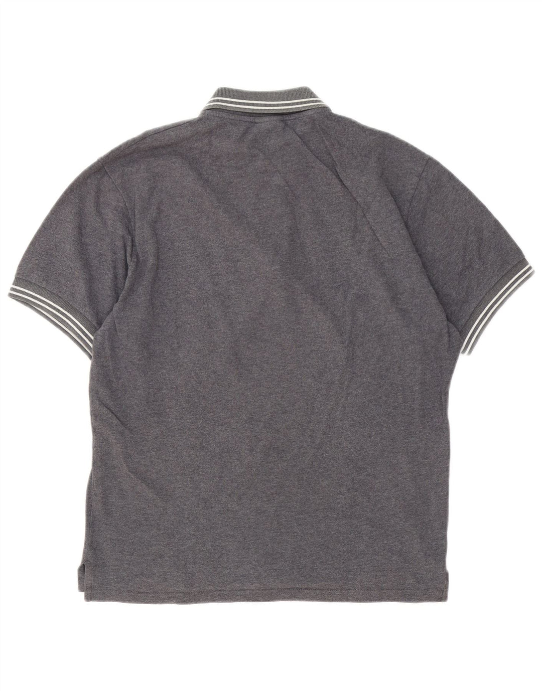 Camisa pólo gráfica masculina Franklin & Marshall cinza médio