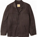 Jaqueta de couro masculina vintage UK 40 grande preta