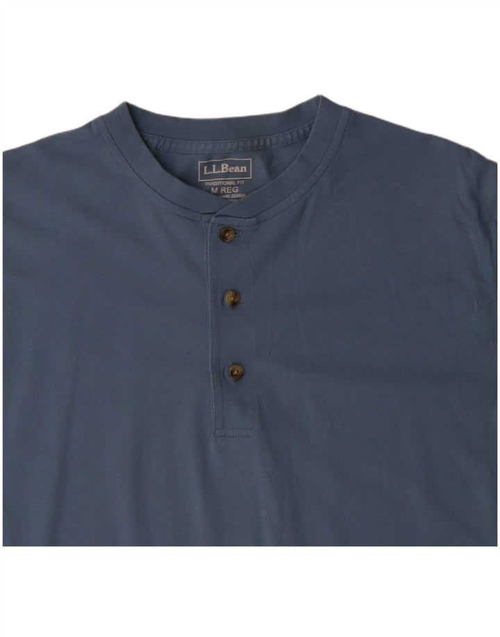 Camiseta masculina L.L.BEAN com ajuste tradicional de algodão azul médio