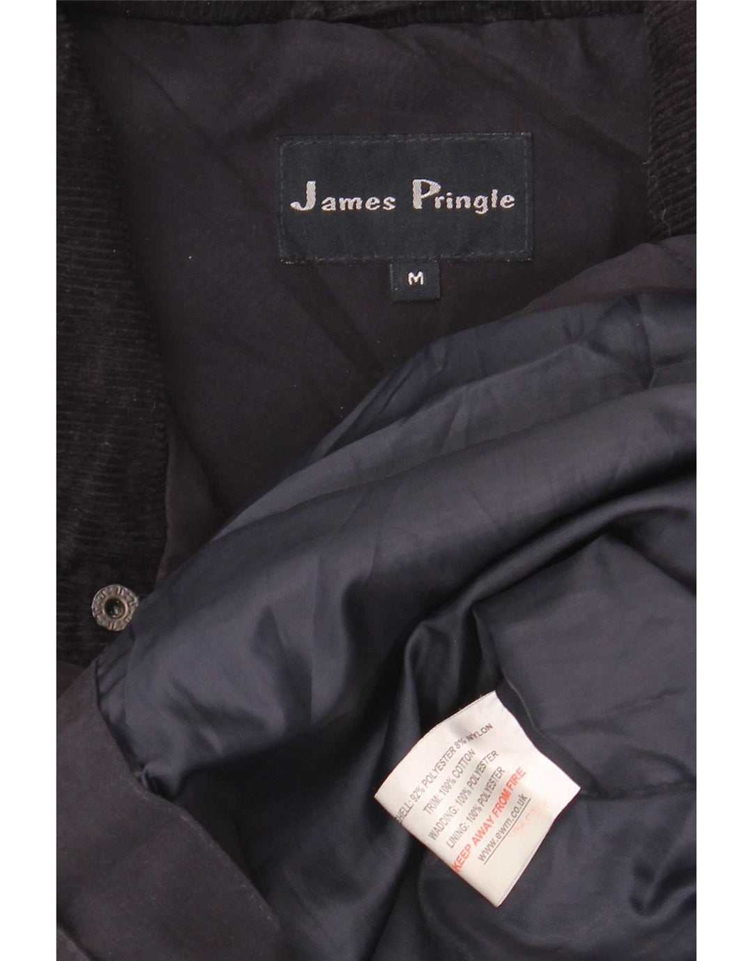 James Pringle Jaqueta acolchoada masculina Reino Unido 38 Poliéster azul marinho médio