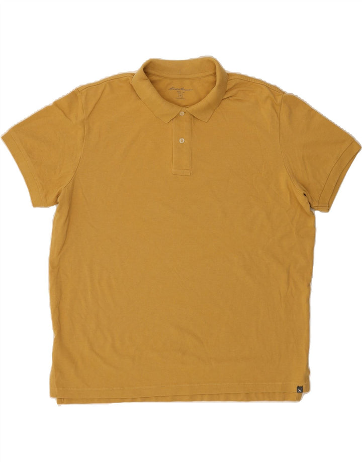 EDDIE BAUER Mens Polo Shirt XL Yellow Cotton Vintage Eddie Bauer and Second-Hand Eddie Bauer from Messina Hembry 