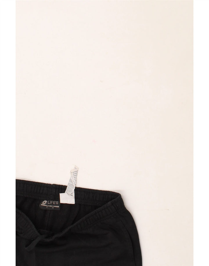 LOTTO Mens Tracksuit Trousers XS  Black Cotton Vintage Lotto and Second-Hand Lotto from Messina Hembry 