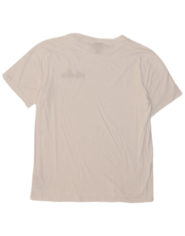 Camiseta masculina Ellesse Top grande de algodão branco