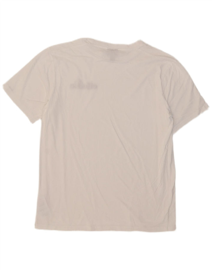 Camiseta masculina Ellesse Top grande de algodão branco
