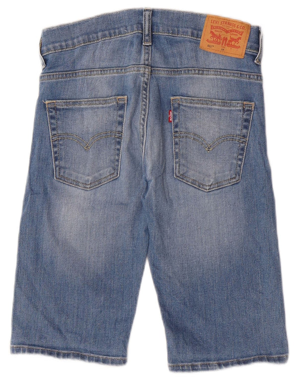 Shorts jeans Levi's Boys 511 Slim 13-14 anos W26 azul algodão