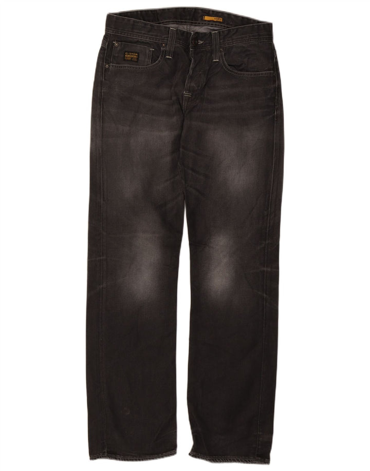 Jeans retos masculinos G-Star W32 L32 algodão preto