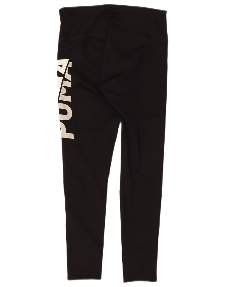 Leggings Puma Feminino UK 10 Pequeno Poliéster Preto