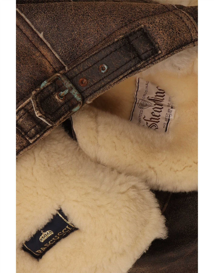 Jaqueta masculina Pascucci Shearling IT 54 2XL marrom