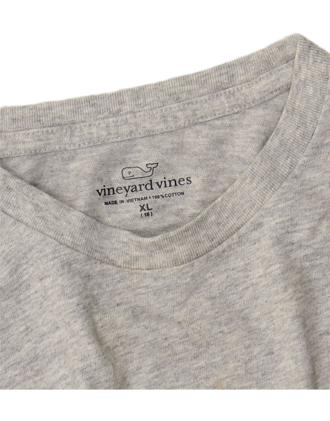 Camiseta gráfica VINEYARD VINES para meninos 15-16 anos XL cinza colorblock