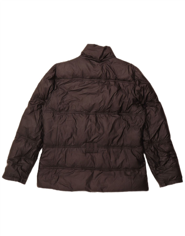 Jaqueta acolchoada feminina Adidas UK 16 grande poliéster preto