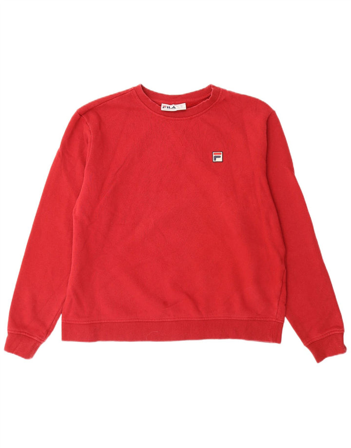 FILA moletom feminino jumper UK 20 2XL algodão vermelho