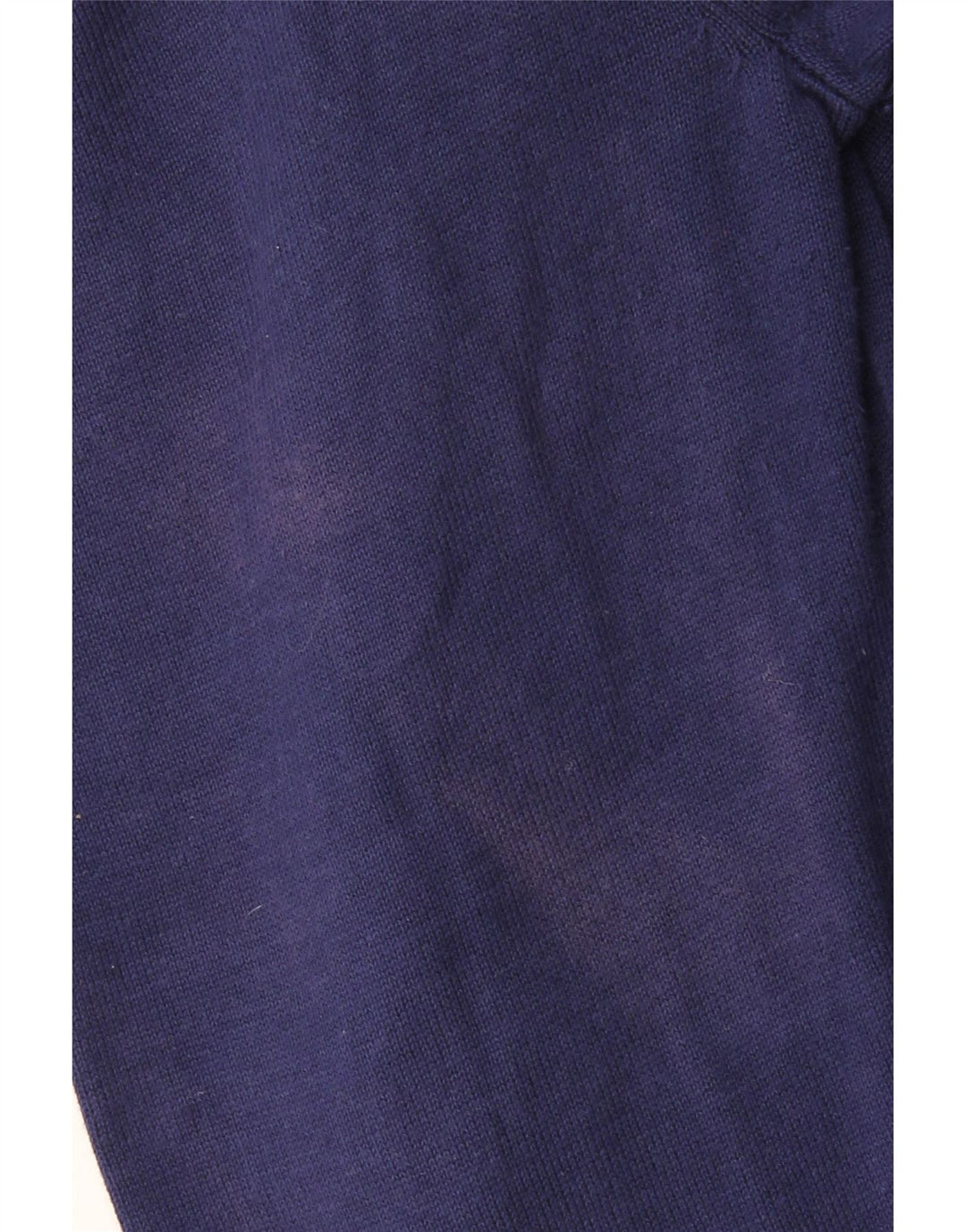 CREW CLOTHING Suéter masculino com decote em zíper 3XL algodão azul marinho