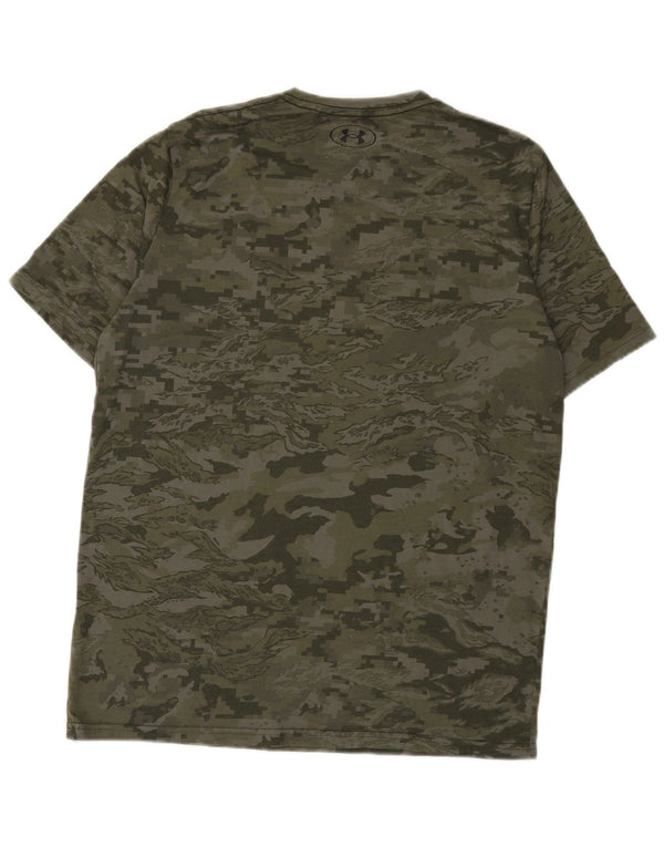 Camiseta masculina Under Armour Top camuflagem verde médio