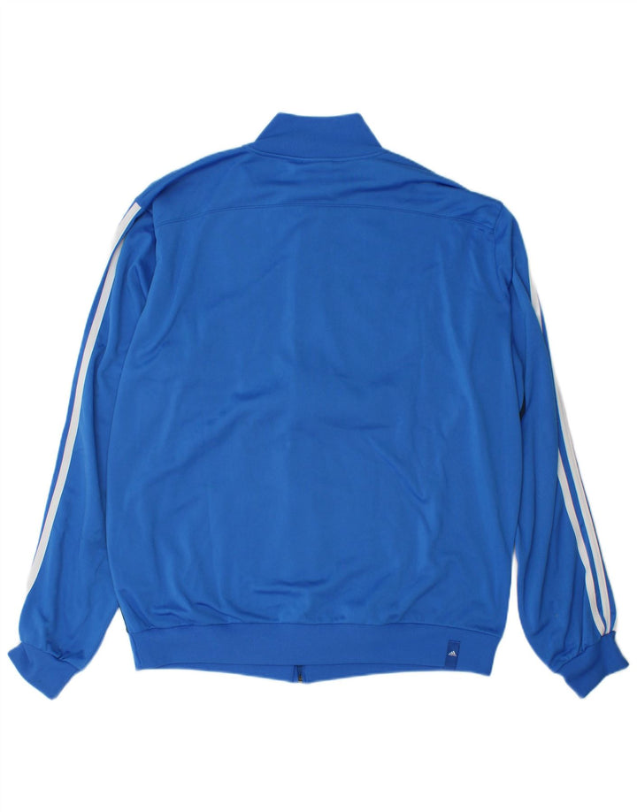 Adidas Mens Tracksuit Top Jacket UK 48/50 XL Azul Colourblock Poliéster