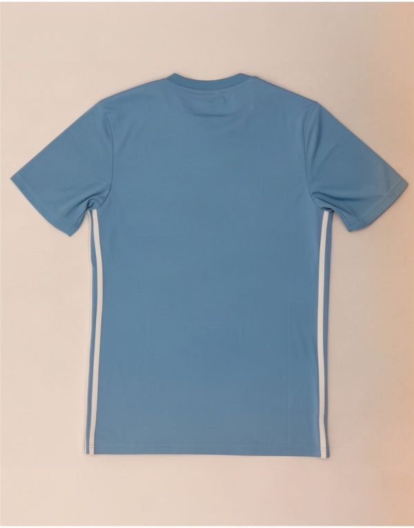 Adidas Mens Aeroready Slim Fit Camiseta Top Pequeno Azul Poliéster