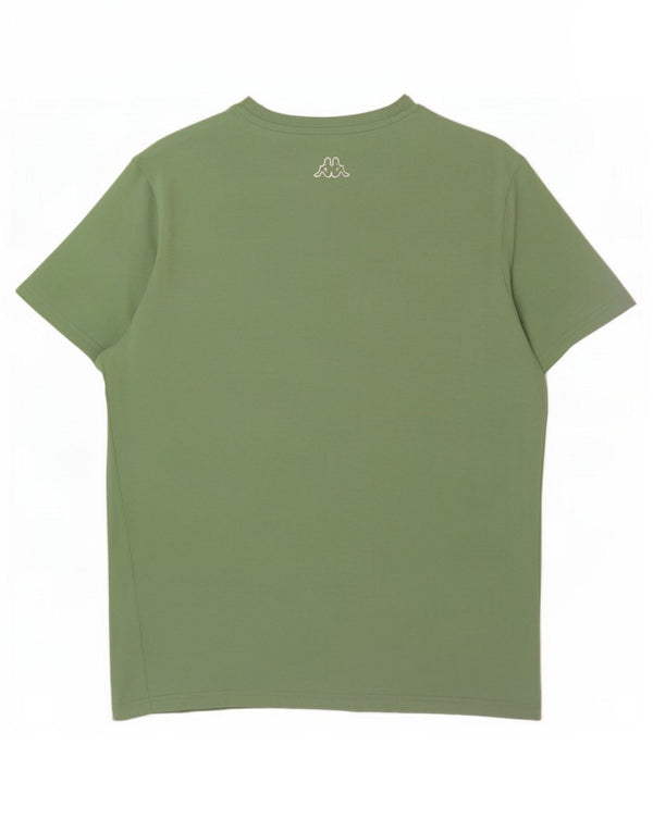 Camiseta gráfica masculina Kappa Top médio algodão verde