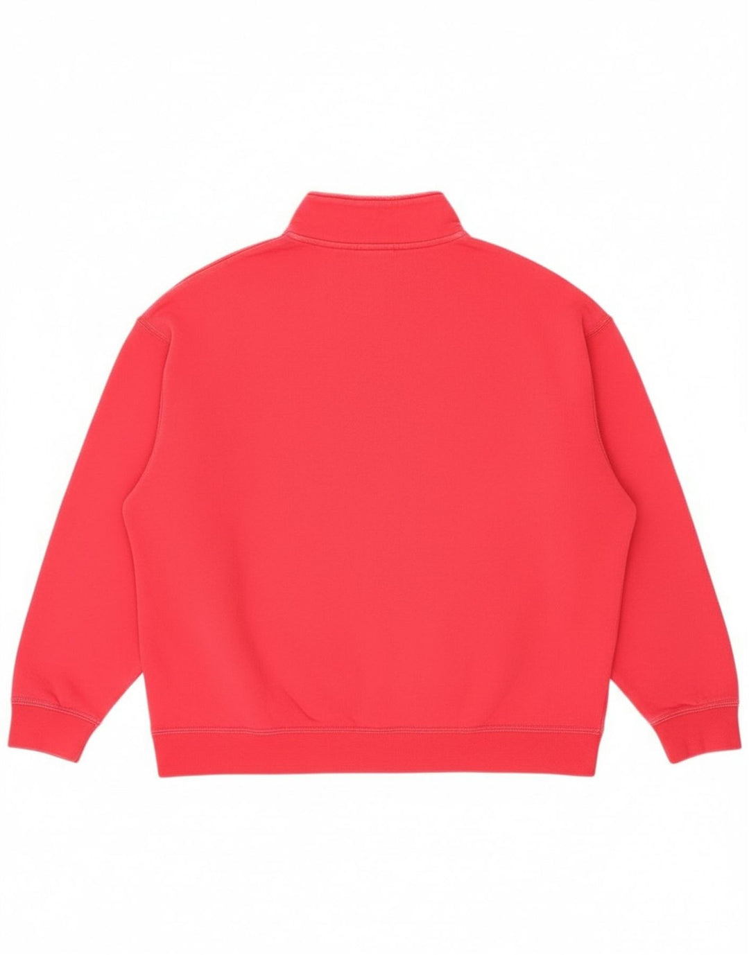 Moletom feminino Nike com zíper e gola alta, suéter UK 14, médio, rosa, algodão