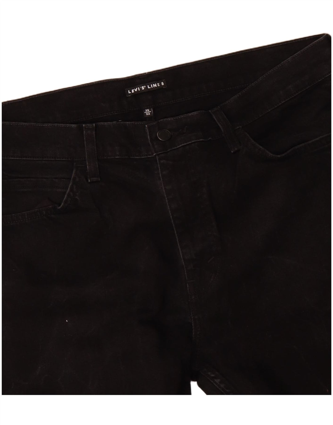 Jeans retos masculinos LEVI'S W36 L27 algodão preto